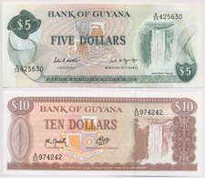 Guyana 1989. 5$ + ~1992. 10$ T:I
Guyana 1989. 5 Dollars + ~1992. 10 Dollars C:UNC
Krause 22, 23 - Unclassified