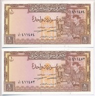 Szíria 1982. 1P (2x) Sorszámkövet?k T:I
Syria 1982. 1 Pound (2x) Sequential Serials C:UNC - Unclassified