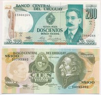 Uruguay 1986. 200P + 1987. 100P T:I
Uruguay  1986. 200 Pesos + 1987. 100 Pesos C:UNC - Unclassified