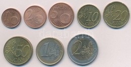 Hollandia 1999-2001. 1c-2E (8xklf) Forgalmi Sor T:2 
Netherlands 1999-2001. 1 Cent - 2 EURO (8xdiff) Coin Set C:XF - Unclassified