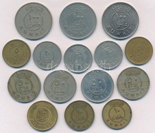 Kuvait 1973-1979. 5-100f (12x) T:vegyes
Kuwait 1973-1979. 5-100 Fils (12x) C:mixed - Unclassified