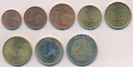 Németország 2002G 1c-2E (8xklf) Forgalmi Sor T:2
Germany 2002G 1 Cent - 2 EURO (8xdiff) Coin Set C:XF - Unclassified