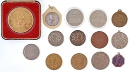 14db-os Vegyes Külföldi Emlékérem, Zseton és Medál Tétel T:vegyes
14pcs Of Various Commemorative Coins, Medals And Jeton - Non Classés