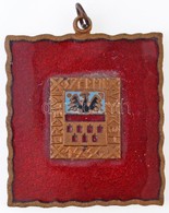 1936. 'Erdélyi Szépmíves Céh' Zománcozott Szögletes Br Medál (30x33mm) T:2 - Unclassified