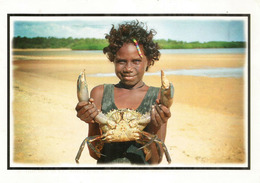 Jeune Fille Aborigène D'Australie, Belle Carte Postale Arnhem Land NT, Timbre à $ 3.00, Adressé Andorra - Oceanië