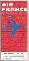 01 11 1963 Au 15 01 1964 AIR FRANCE  Lignes Avec L'ITALIE 8 Pages Format 21 X 23,5 Cm - Timetables