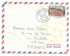 LETTRE DE ABECHE ..TCHAD.  1958.. TBE PAR AVION ..ORGANISATION MONDIALE DE LA SANTE... - Briefe U. Dokumente