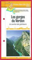 Fiches Randonnées Et Promenades, Les Gorges Du Verdon, Le Sentier Des Pêcheurs,  Alpes De Haute Provence (04) - Sports