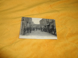 CARTE POSTALE ANCIENNE CIRCULEE DE 1921. / MAUGUIO.- GRANDE RUE. / CACHETS + TIMBRES - Mauguio