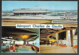 Cpm 9515845 Roissy En France Aéroport Charles De Gaulle 3 Vues Sur Carte - Roissy En France