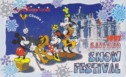 Télécarte Japon / 110-184454 - DISNEY STORE / SAPPORO SNOW FESTIVAL 1997 - Japan Phonecard Telefonkarte - Disney