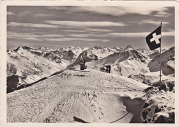 SUISSE,SCHWEIZ,SVIZZERA,SWITZERLAND,HELVETIA,SWISS ,GRISONS,AROSA,WEISSHORN,TAMPON ET TIMBRE JUVENTUTE 1948,CARTE PHOTO - Arosa