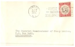 (108) New Zealand FDC Cover Posted To Christchurch (1055) - Briefe U. Dokumente