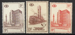 PIA -BEL - 1954-55 - Francobolli Per Pacchi - Stazioni Di Bruxelles  -  (Yv Pacchi  351-57) - Equipaje [BA]