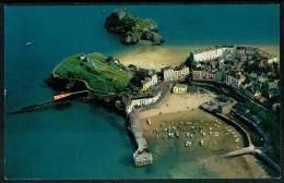 RB 1210 - Aerial View Postcard - Tenby Pembrokeshire Showing Lifeboat Station - Wales - Pembrokeshire