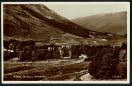 RB 1210 - 1954 Real Photo Postcard - Royal Hotel Tyndrum Perthshire Scotland - Perthshire