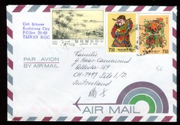 Taiwan - Enveloppe Pour La Suisse En 1992 - Cartas & Documentos