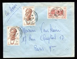 A.E.F.- 1 ère Liaison Aérienne Dadar / Paris En 1953 ( Cachet Au Verso ) - Brieven En Documenten