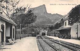 38-CLELLES- LA GARE ET LE MONT-AIGUILLE - Clelles