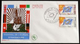 FRANKREICH EUROPARAT 1969 Mi-Nr. 13/14 FDC - Lettres & Documents