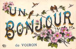 38-VOIRON- UN BONJOUR DE VOIRON - Voiron