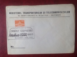 H Telecomunicatiilor Orient Express Ministerul Transporturilor Bucuresti - Storia Postale