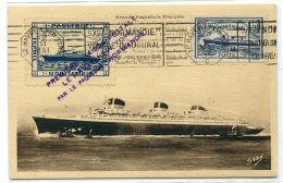 8080  FRANCE  N°299  1F50  Voyage Inaugural  Le Havre - New-york  Du "Normandie " Flamme Du 29.MAI.35 TTB Cote 490€ - 1930-1939