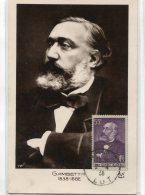 8086  FRANCE  N°378  55c. Lilas  Léon Gambetta (1838 -  1882) Obl. Ord. Cahors Du  2.4.38 1er Jour(cote 195€) TTB - 1930-1939