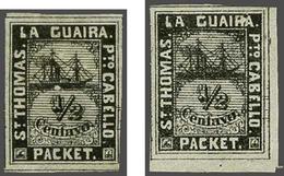 Curaçao Private Ship Letter Stamps La Guaira - Autres & Non Classés