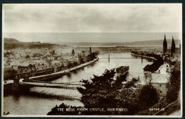 RB 1212 - 1929 Real Photo Postcard - The Ness From Castle Inverness Scotland - Inverness-shire