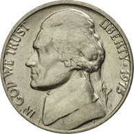 Monnaie, États-Unis, Jefferson Nickel, 5 Cents, 1975, U.S. Mint, Philadelphie - 1938-…: Jefferson