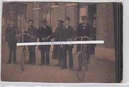 PETEGHEM-PETEGEM-STATION-GARE-PERSONEEL-ORIGINELE 19DE EEUWSE FOTO OP HARD KARTON-UNIEK DOCUMENT-ZIE DE 4 SCANS - Deinze