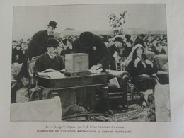 1925 Le Roi Georges V  Dirigeant Par T.S.F  Radio Les évolution Des Avions   0 HENDON MIDDLESEX - Middlesex