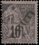 Tahiti 1893. ~ YT 11 - 10 C. Alphée Dubois - Used Stamps