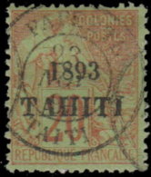 Tahiti 1893. ~ YT 25 - 20 C. Alphée Dubois - Usati