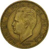 Monnaie, Monaco, Rainier III, 20 Francs, Vingt, 1950, TB+, Aluminum-Bronze - 1949-1956 Oude Frank