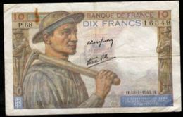 10 FRANCS MINEUR 13.1.1944 F:8/10 - 10 F 1941-1949 ''Mineur''