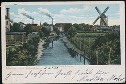 AK/CP Elmshorn  An Der Krückau  Windmühle Molen Mill    Gel./circ. 1903    Erhaltung /Cond. 2/2-  Nr. 00551 - Elmshorn