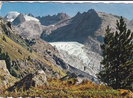 Rhonegletscher Mit Galenstock / Glacier Du Rhône. Cachet Eisgrotte / Grotte Du Glacier Du Rhône - Lens