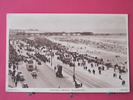 Visuel Très Peu Courant - Blackpool - Central Beach - 1947 - Scans Recto-verso - Blackpool