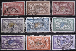 1821 - TYPE MERSON (SERIE COMPLETE) 1900-1927 - N°119 à 123 + N°143 à 145 + N°206 à 2018 + N°240 - Cote : 169,50 € - Used Stamps