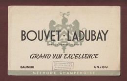 BUVARD - BOUVET LADUBAY -- Grand VIN Excellence - SAUMUR / ANJOU - Joseph BAUER à SCHILLIGHEIM. 67 - 2 Scannes. - V