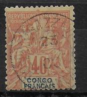 CONGO - YT 21 OBLITERE BRAZZAVILLE - COTE = 45 EUR. - Used Stamps