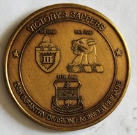 Médaille Militaire Coin US Army Engineer Brigade 24th Infantry Division (mech) Victory's Sappers - Etats-Unis