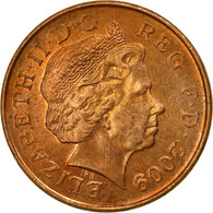 Monnaie, Grande-Bretagne, Elizabeth II, Penny, 2009, TB+, Copper Plated Steel - 1 Penny & 1 New Penny