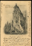 Gruss Aus Bad Grund Hubichenstein Lederbogen 1899 - Bad Grund