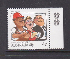 Australia ASC 1124a 1988 Living Together 4c Trade Unions 2 Koalas,mint Never Hinged - Proofs & Reprints