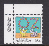 Australia ASC 1143a 1988 Living Together 80c Performing Arts 3 Koalas,mint Never Hinged - Ensayos & Reimpresiones