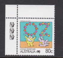 Australia ASC 1143a 1988 Living Together 80c Performing Arts 3 Koalas,mint Never Hinged - Prove & Ristampe