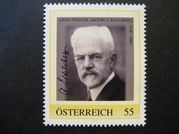 Österreich- Pers.BM 8026857** 150. Geburtstag Von Univ. Prof. Dr. Anton Von Eiselsberg, 2. Auflage - Persoonlijke Postzegels